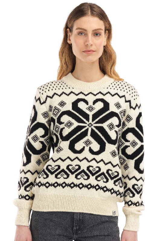Sale Alert Dale of Norway - Falkeberg Feminine Sweater - Off-White/Black