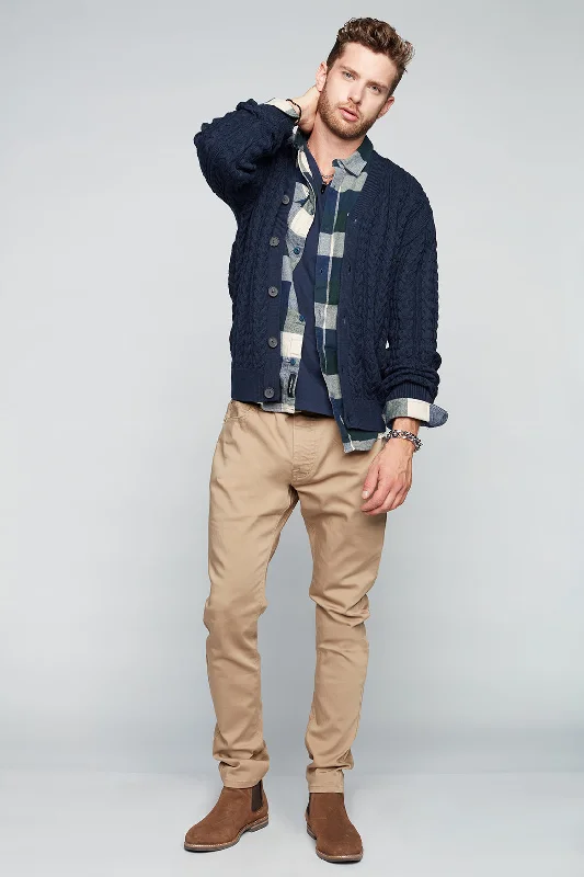 Shop the Weekend Away Deluxe 5 Pocket Slim Fit Pants -  Beige