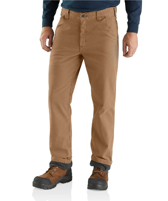 Unmissable Offer Carhartt Rugged Flex Rigby Dungaree Knit Lined Pant - Dark Khaki