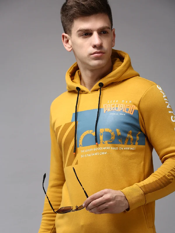 Exclusive Access Men Yellow Printed Sweatshirt