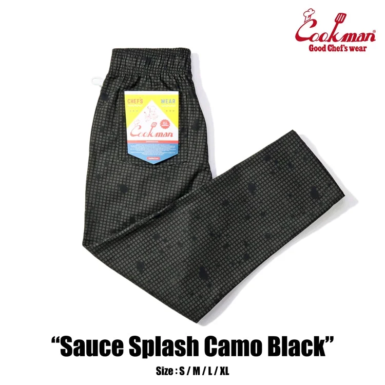 YEAR-End Clearance Cookman Chef Pants - Sauce Splash Camo : Black