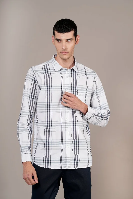 Season Finale Sale Men's Mint Check Full Sleeves Casual Shirt