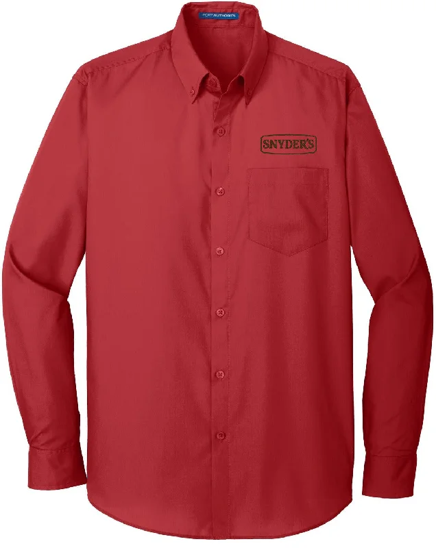 Overstock Port Authority Carefree Poplin Shirt