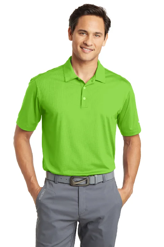 Celebrate the Weekend with Discounts Nike Mens Dri-Fit Moisture Wicking Short Sleeve Polo Shirt - Action Green