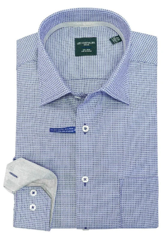 Price Slash Leo Chevalier 100% Cotton Non-Iron Dress Shirt - 524176 1699