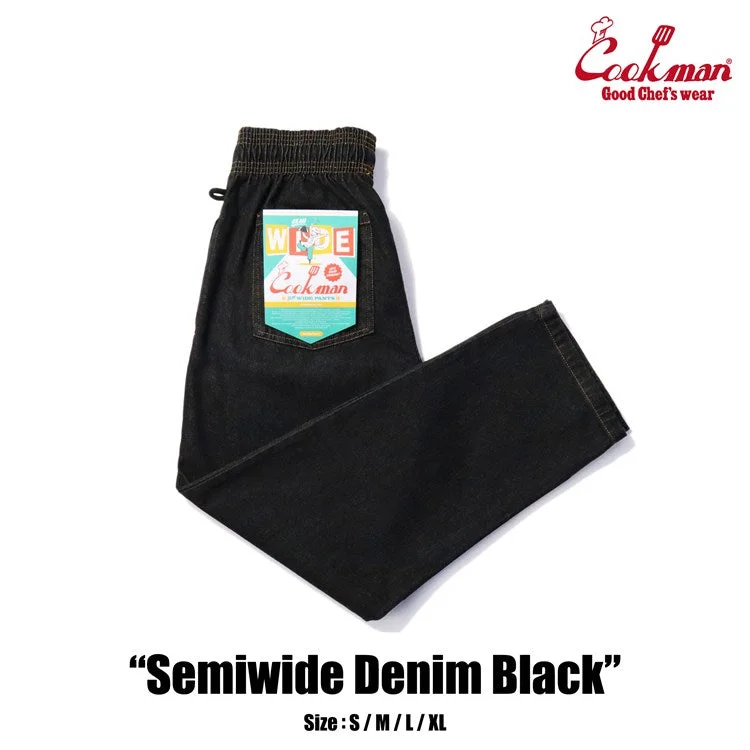 Savings Alert Cookman Chef Pants Semiwide- Denim : Black