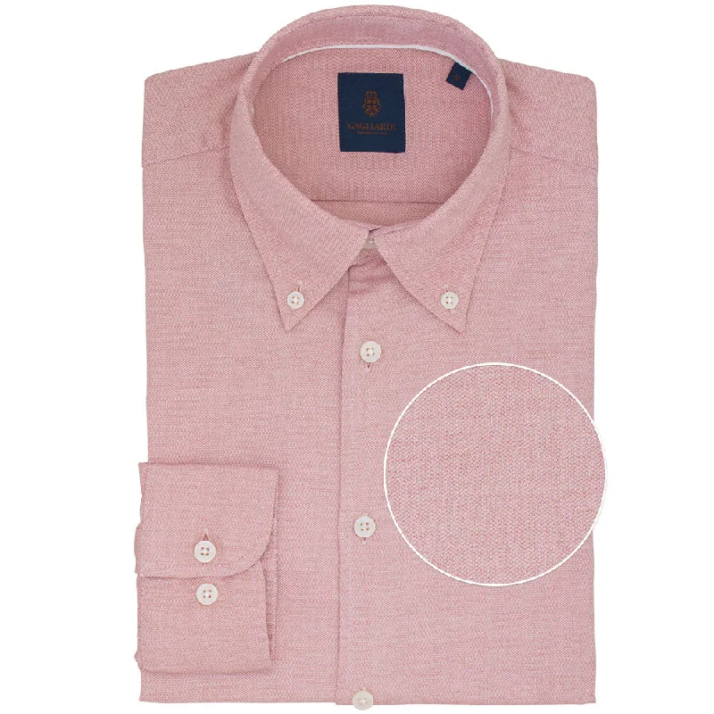 Weekend Specials to Indulge In Slim Fit Red Cotton Button Down Shirt