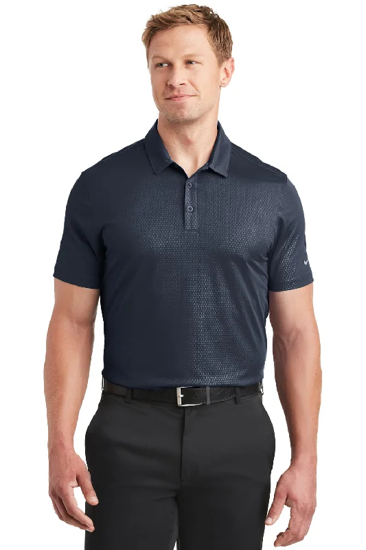 Super Deal Nike Mens Dri-Fit Moisture Wicking Short Sleeve Polo Shirt - Marine Blue