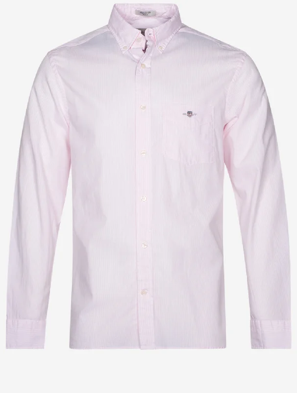 Epic Deals Regular Poplin Banker Shirt Light Pink