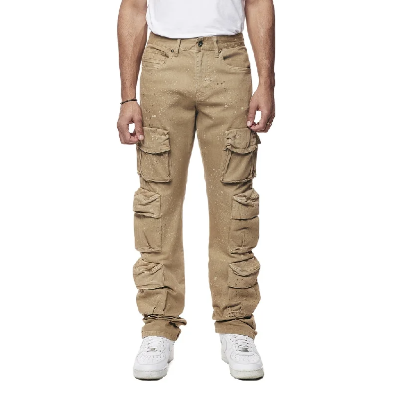 Steals and Deals Straight Airbrushed and Heavy Splattered Twill Pants - Cortado