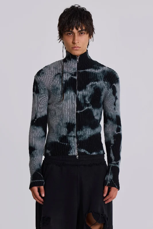 Savings Event Grey Smoke Dye Lucid Knit