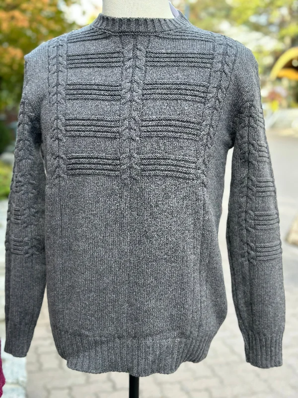 Special Offer Irish - Cable Crewneck - Charcoal