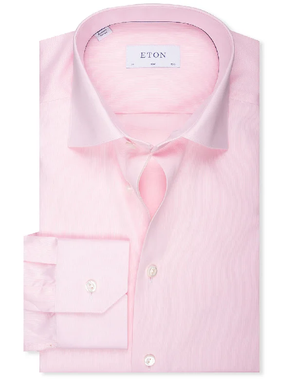 Unbeatable Prices Slim Fine Pique Shirt Pink
