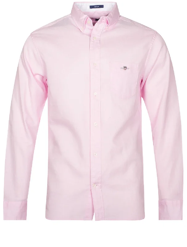 Massive Deals Regular Honeycomb Texture Weave Shirt California Pink