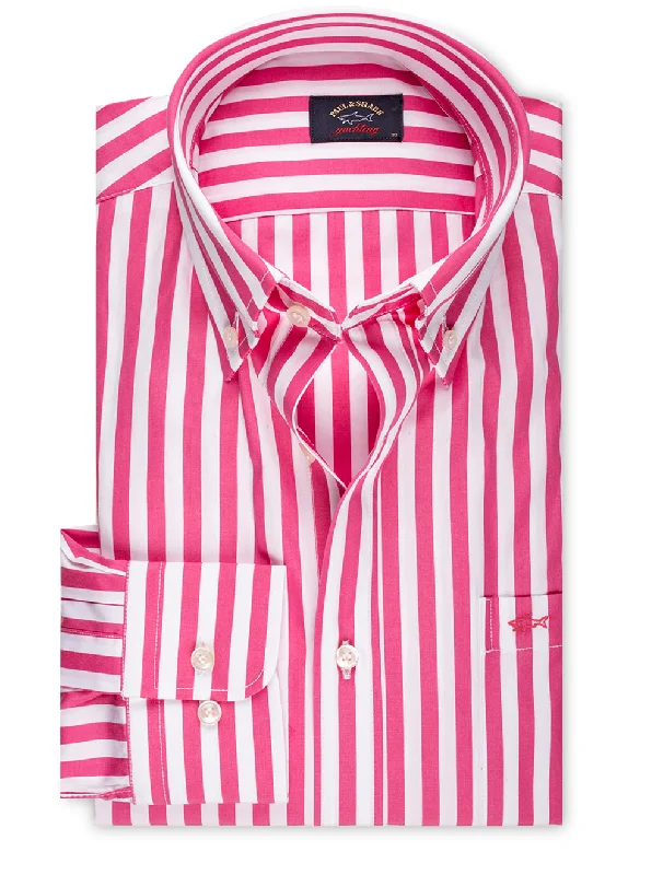 Mega Deal Stripe Shirt Pink