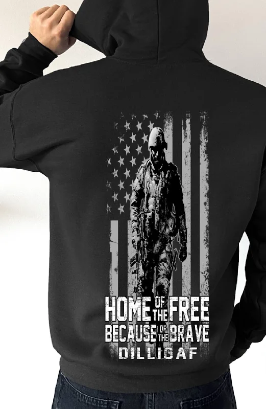 Special Offer Home of the Free Pullover Hoodie