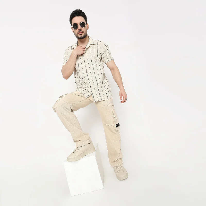 Hurry In Regular Fit Striped Shirt