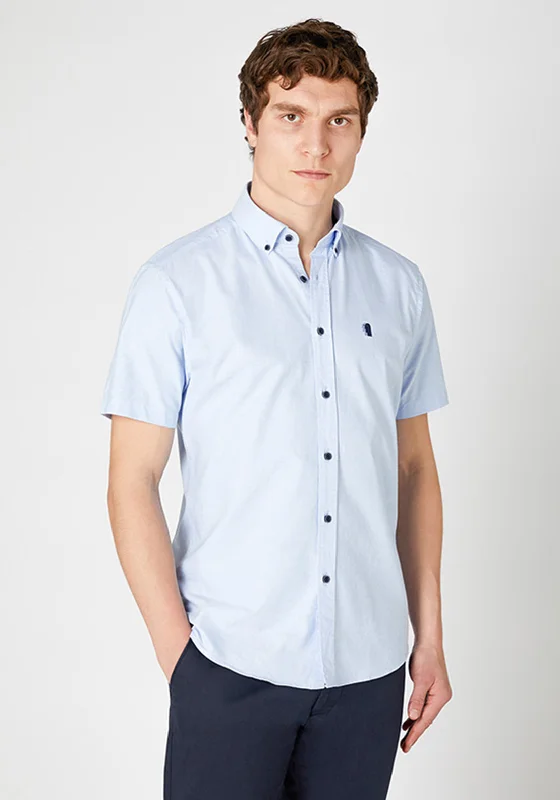 Weekend Deals That Impress Remus Uomo Parker Short Sleeve Shirt, Light Blue