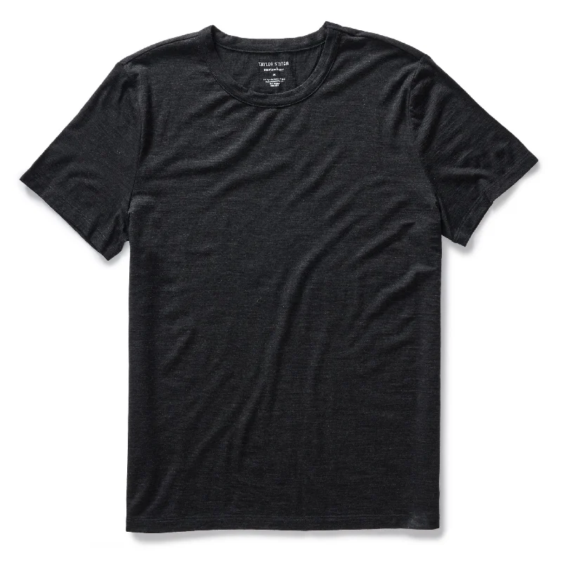 Weekend Deals You Can't Resist The Merino Tee in Heather Black