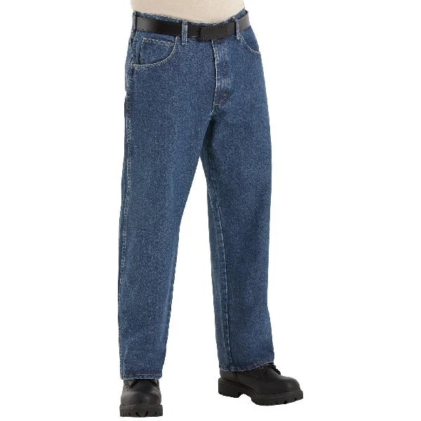 Weekend Bargains to Sizzle BULWARK FR 14.75 OZ STONE WASHED LOOSE FIT DENIM JEAN
