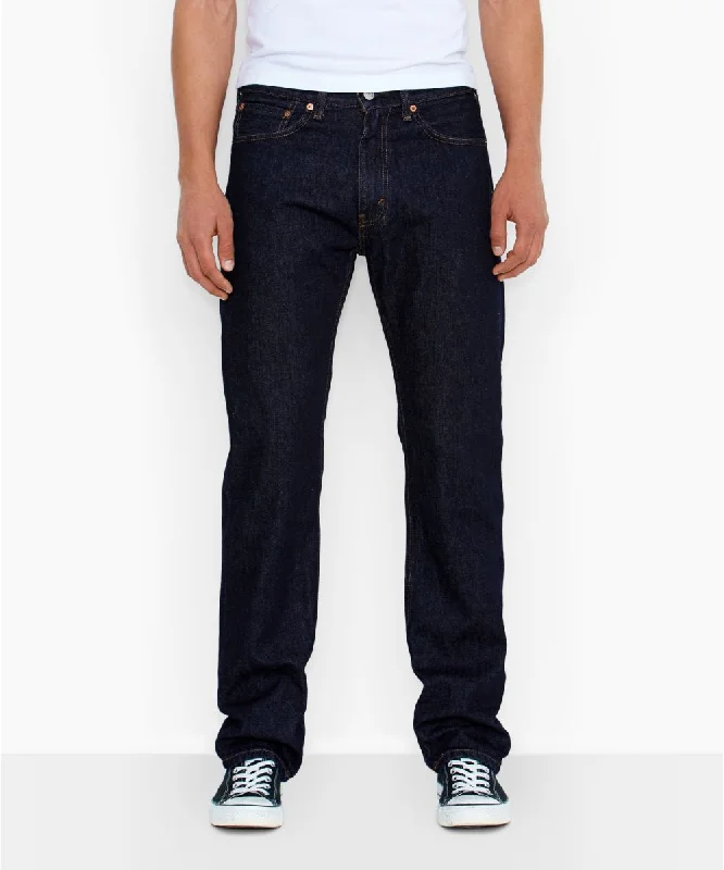 Exclusive Online Offer Levi’s Men's 505 Regular Fit Jeans - Rinsed