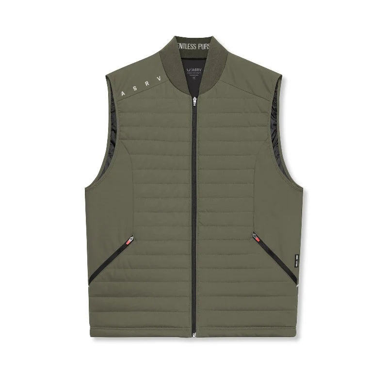 Weekend Deal 0720. Waterproof Insulated Run Vest  - Olive