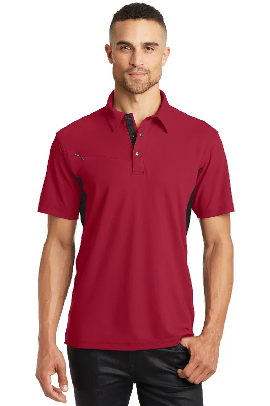 Unmissable Sale Ogio Mens Accelerator Moisture Wicking Short Sleeve Polo Shirt w/ Pocket - Signal Red