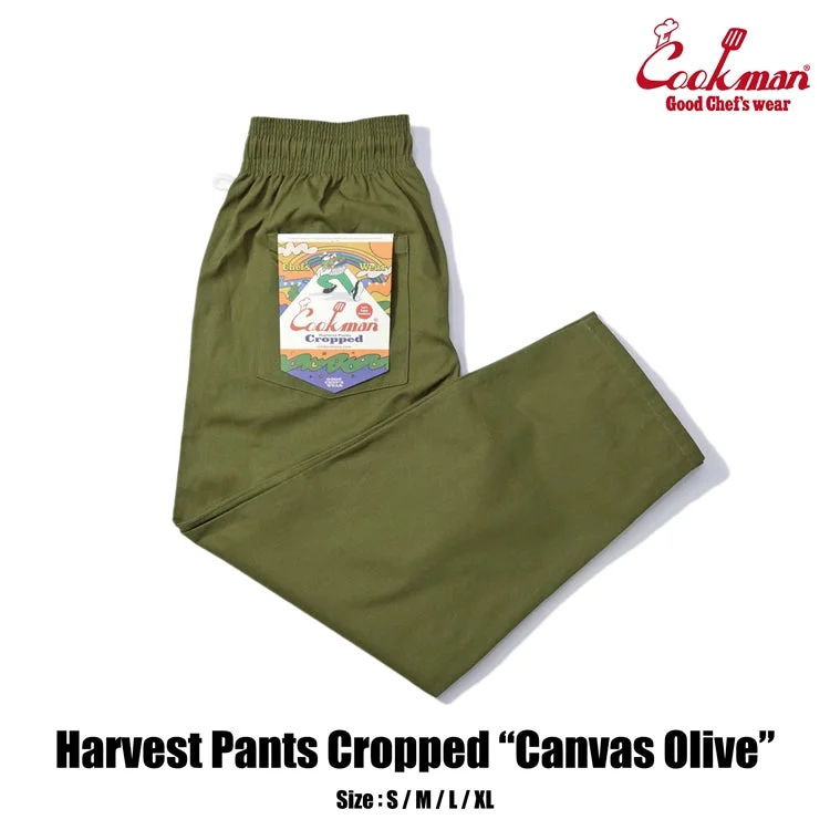Seasonal Clearance Cookman Harvest Pants Cropped Canvas - Olive