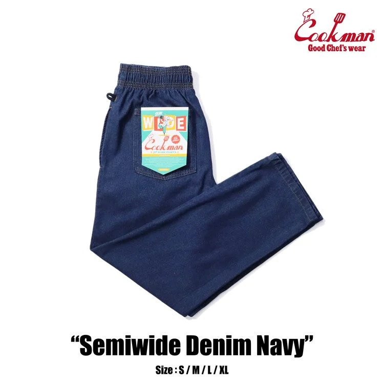 Inventory Reduction Cookman Chef Pants Semiwide- Denim : Navy
