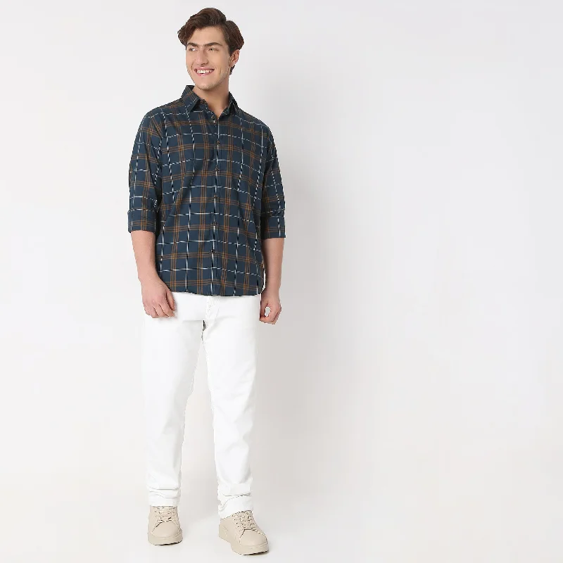 Price Slash Regular Fit Checkered Shirt