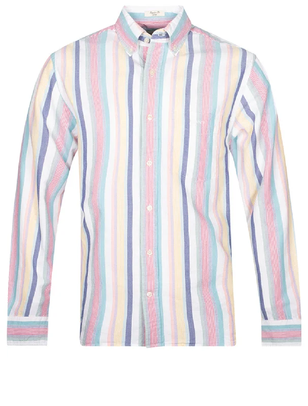 Epic Deals Regular Oxford Multi Stripe Shirt Multicolor