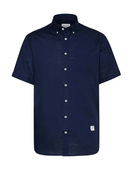 Weekend Shopping Bliss Bugatti 9450 Short Sleeve Shirt, Navy