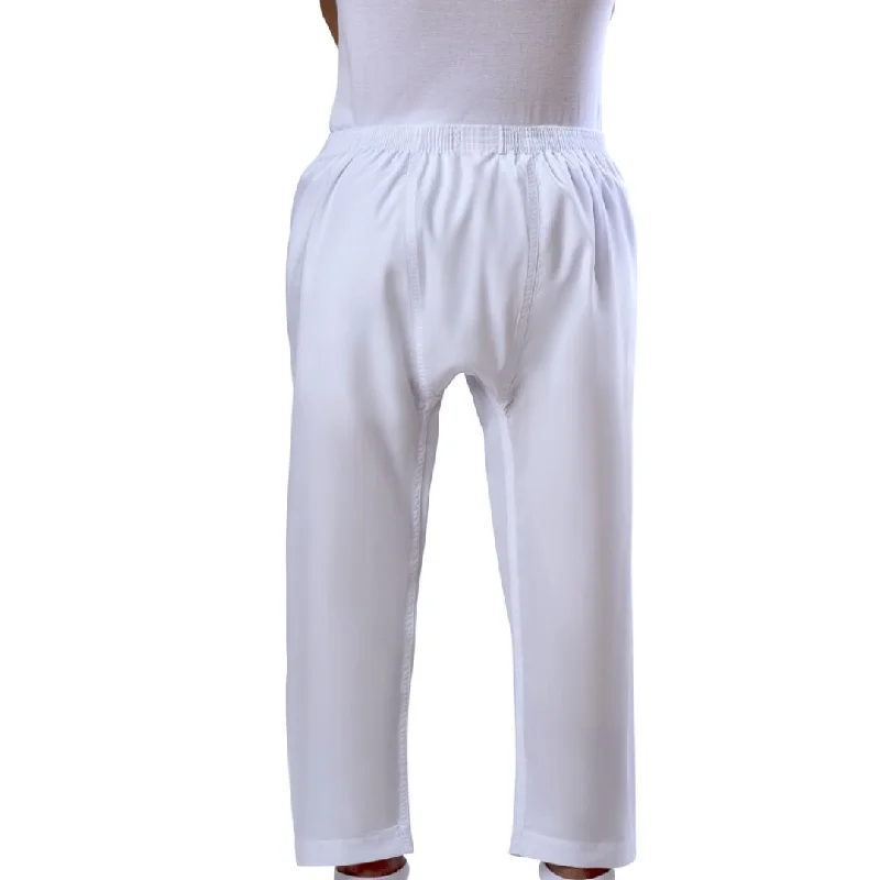 Weekend Deals That Sizzle Al Aseel White Thobe Pants Model K (Single-Pocket)