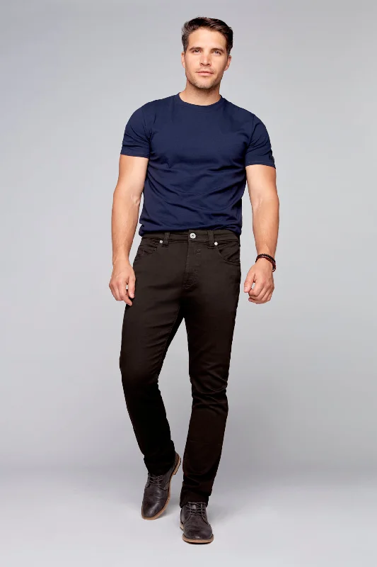 Buy Now 5 Pocket Straight Fit French Terry - Brown