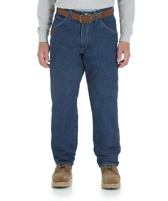 Can't Miss Wrangler Riggs Quilt-Lined Five Pocket Jeans - Antique Indigo