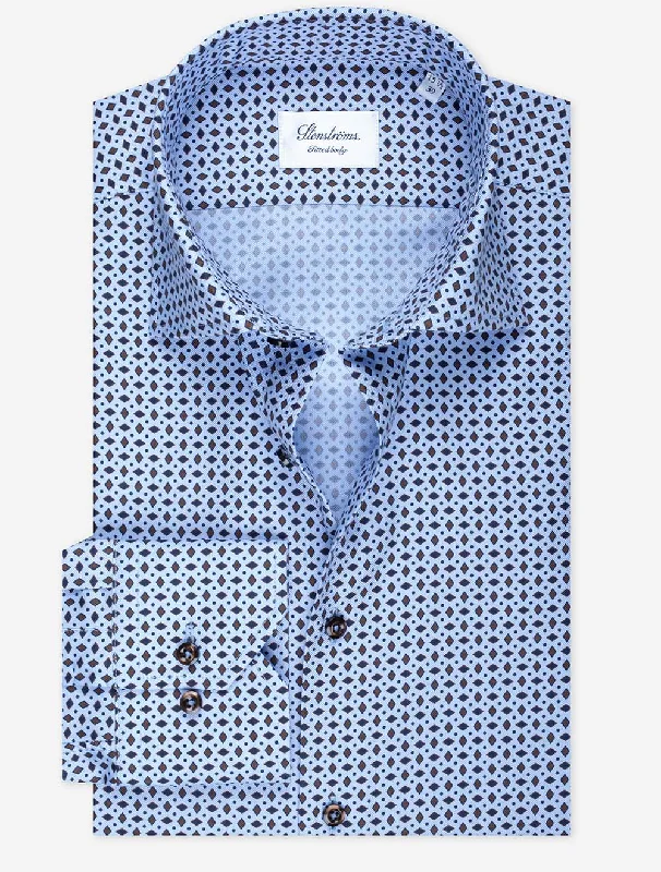 Lowest Rates Fitted Body Shirt Blue