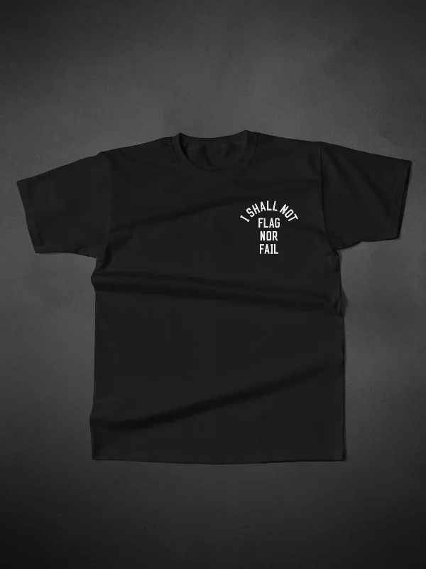 Super Bargain ANTHEM TEE- BLACK/WHITE
