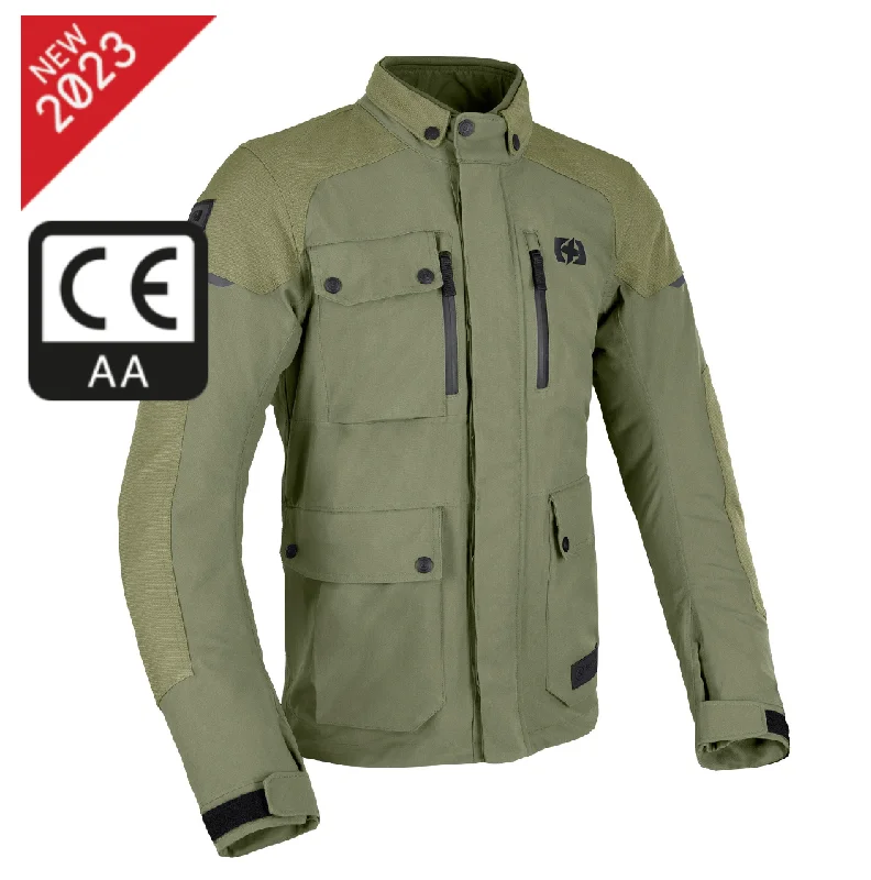 Big Discounts Barkston Waterproof Khaki Biker Jacket with Elbow & Shoulder armour by Oxford products