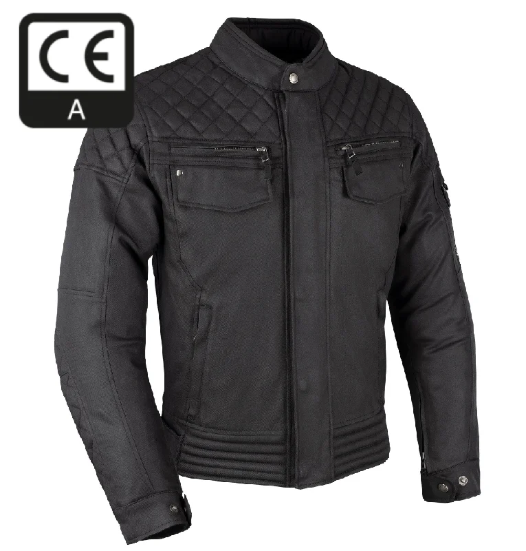 Buy Today Hardwick Mens Black Wax Biker Jacket by Oxford