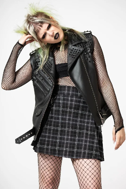 Exclusive Deal Doom Leather Vest [FAUX LEATHER]