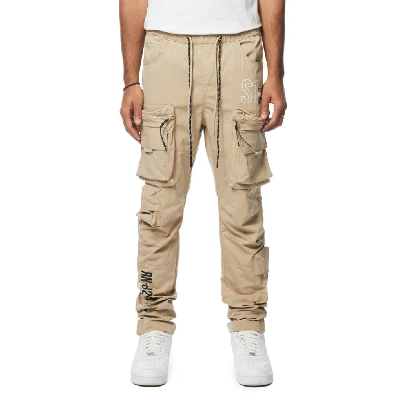 Savings Event Utility Windbreaker Cargo Pants - Khaki