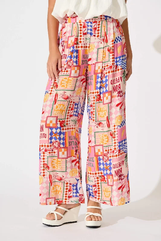 Your Weekend, Your Savings Gilligan Pant In Multi Conversational Print