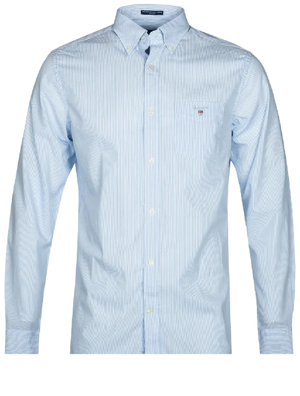 Don't Wait Regular Broadcloth Banker Buttondown Capri Blue