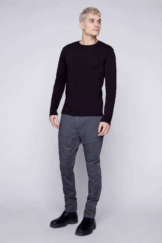 Weekend Specials to Enjoy DELUXE Straight Fit Cargo Jeans - DARK GREY