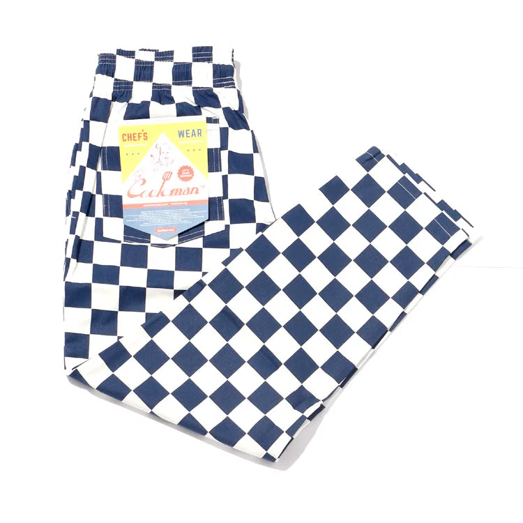Top Pick Cookman Chef Pants - Checker : Navy