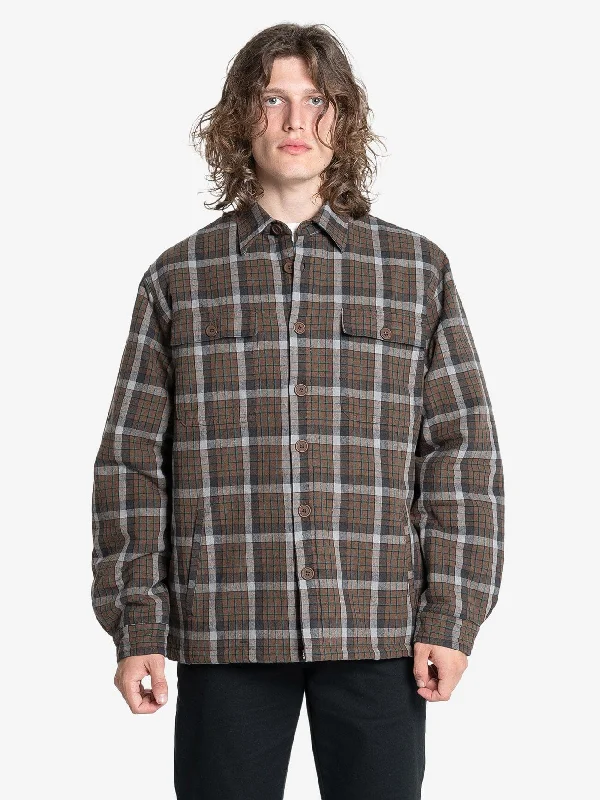 Weekend Specials Just for You Thrills Labour Flannel Jacket - Brown