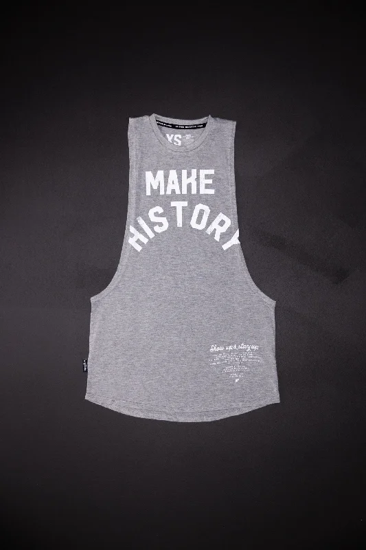 The Best Deal MAKE HISTORY BRO TANK - GREY