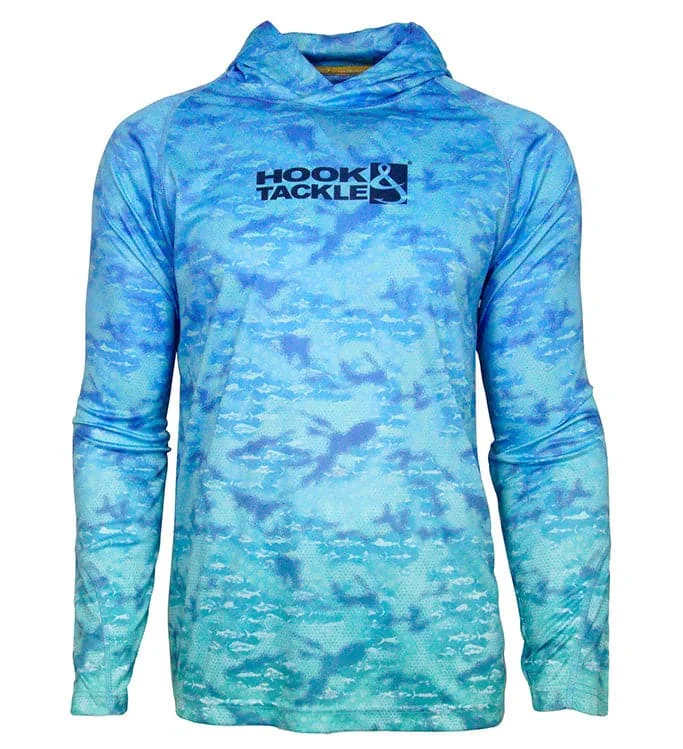 Epic Deals Men's Fish Fractal UV Fishing Hoodie