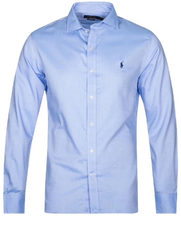 Weekend Deals to Make You Smile Slim Fit Poplin Shirt Blue