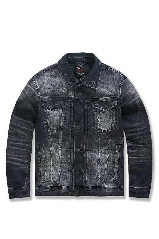 Clearance Sale Meadowlands Denim Trucker Jacket (Monochrome)